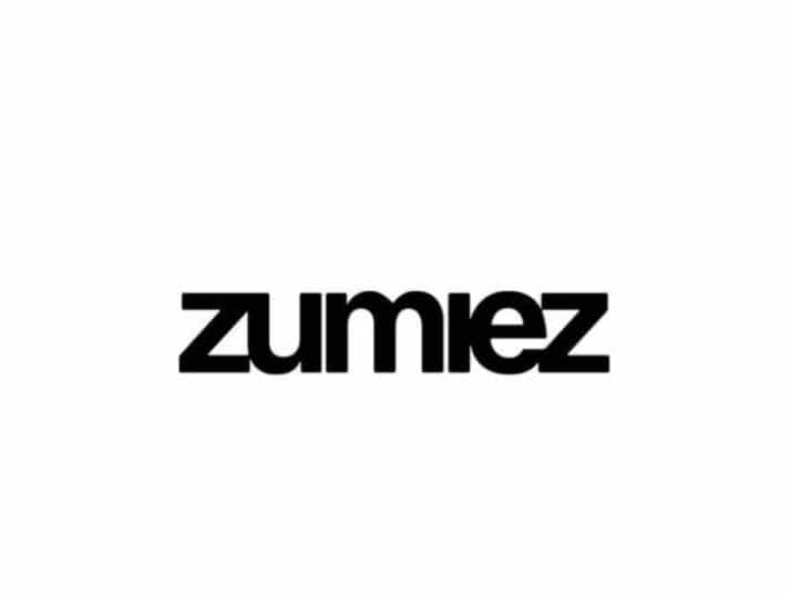 The image shows the Zumiez logo with the brand name zumiez in bold, black, lowercase letters on a white background.