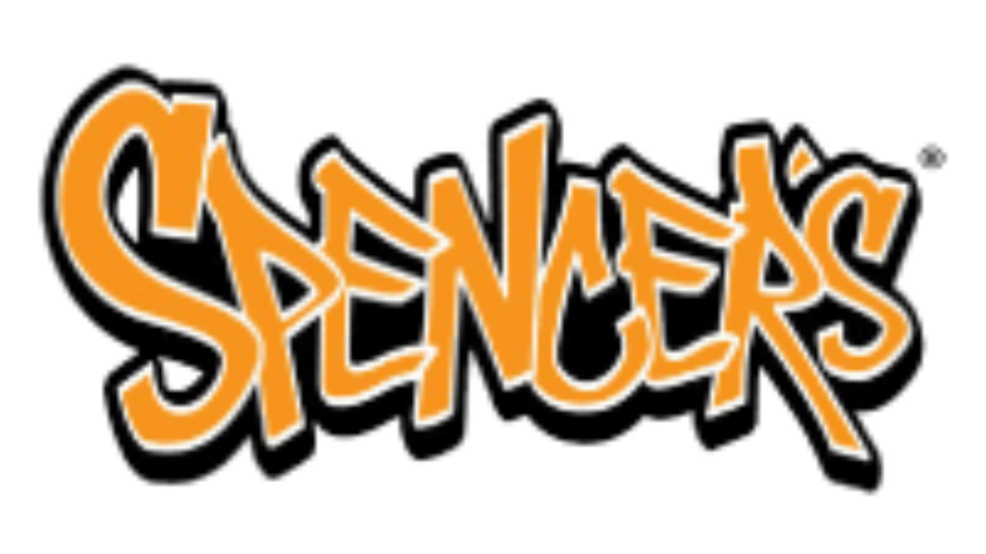 The logo for Spencers, featuring the word SPENCERS in bold, stylized orange letters with a black outline on a white background.