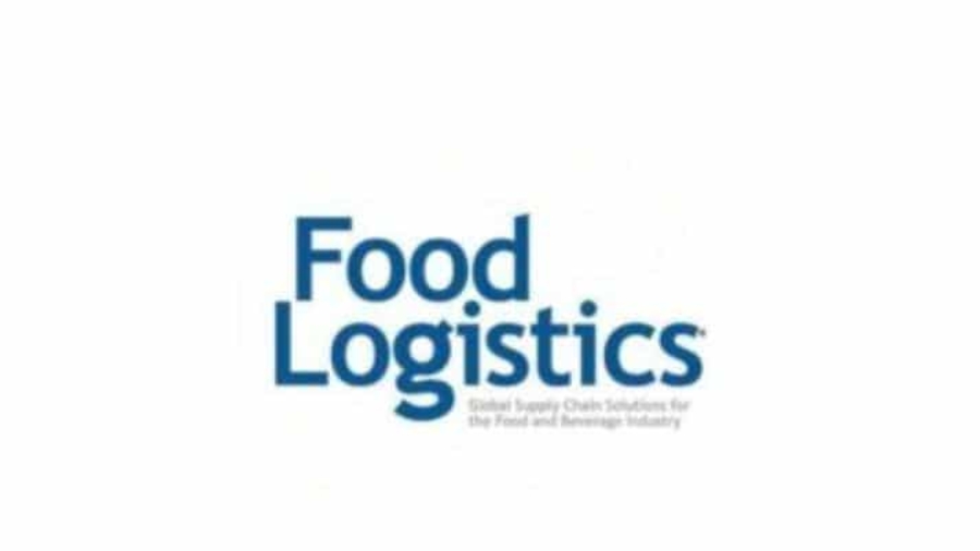 The image displays the Food Logistics logo with the tagline Global Supply Chain Solutions for the Food and Beverage Industry below it, all on a white background.