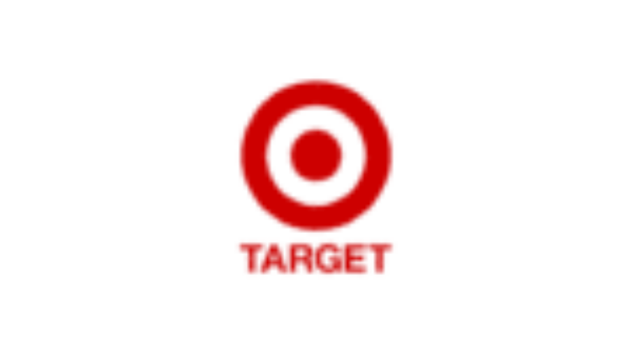 Red bullseye logo with a solid red dot in the center, surrounded by a red ring, and the word TARGET in red capital letters below, all on a white background.
