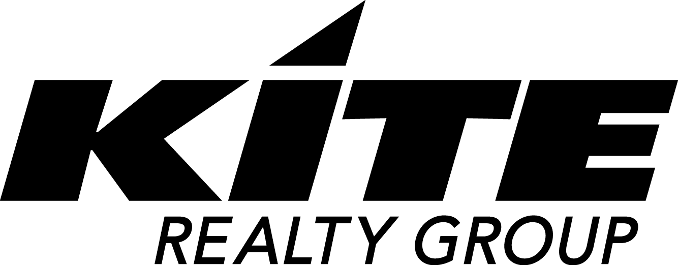 Bold black text logo reads KITE with a triangle forming the dot above the I. Below, in smaller font, it says REALTY GROUP. The design is modern and dynamic on a white background, reflecting the professionalism of IT managed services.
