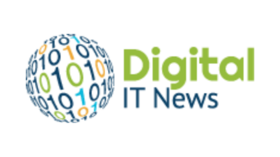 Logo showing a globe made of multicolored binary digits (0s and 1s) next to the text Digital IT News in green and dark blue font, with a nod to Microsoft Copilot, on a white background.