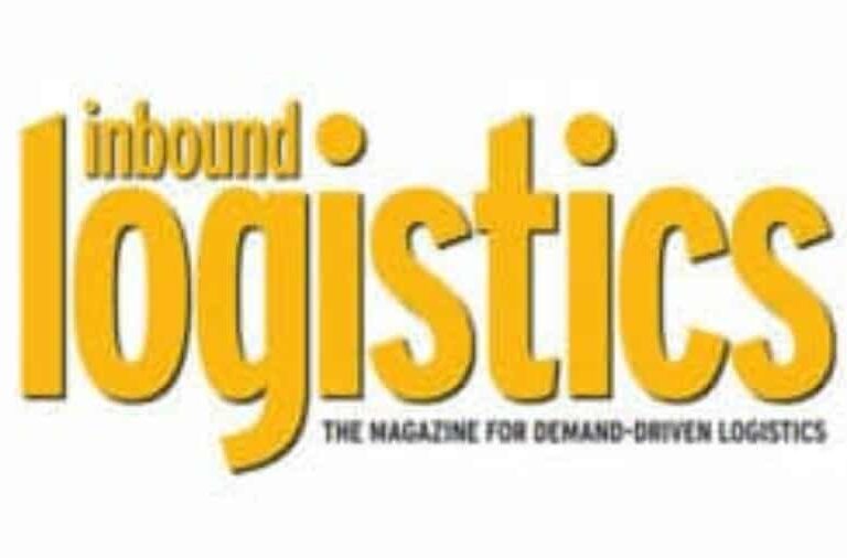 Yellow and black Inbound Logistics magazine logo with the tagline The magazine for demand-driven logistics on a white background.
