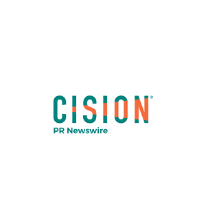 Cision PR Newswire logo, with CISION in large teal and orange letters above PR Newswire in smaller teal text, on a white background.