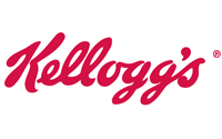 The Kelloggs logo in red cursive lettering on a light gray background, symbolizing connectivity and precision much like transportation network optimization.