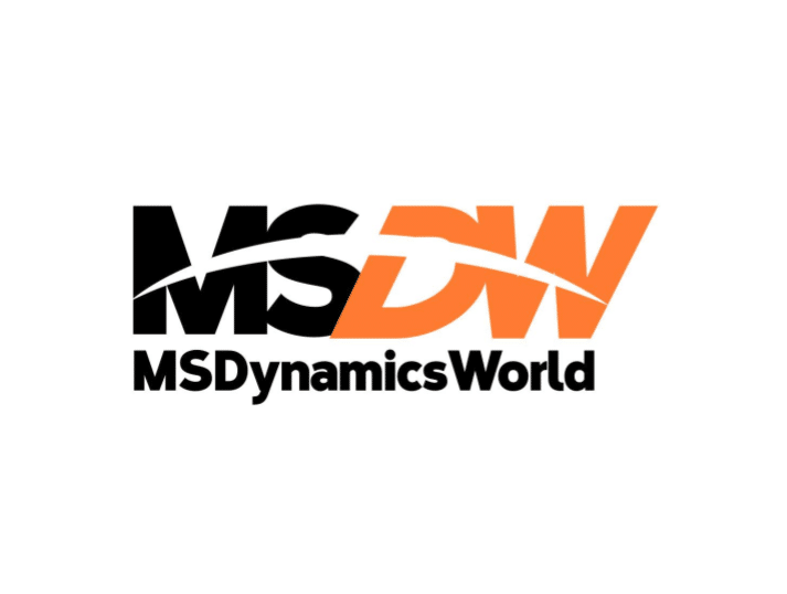 Logo for MSDynamicsWorld with large, bold letters MSDW in black and orange, and “MSDynamicsWorld” written below in black text on a white background.