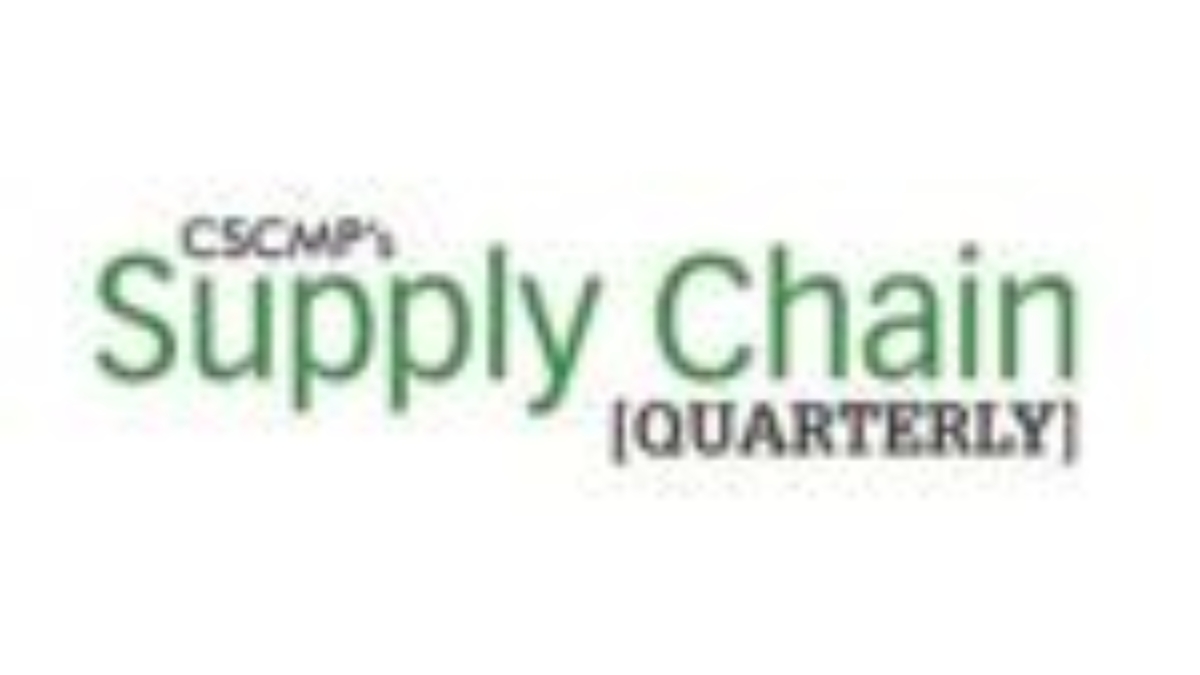 Logo for CSCMPs Supply Chain Quarterly, featuring the publication name in green and black text on a white background.