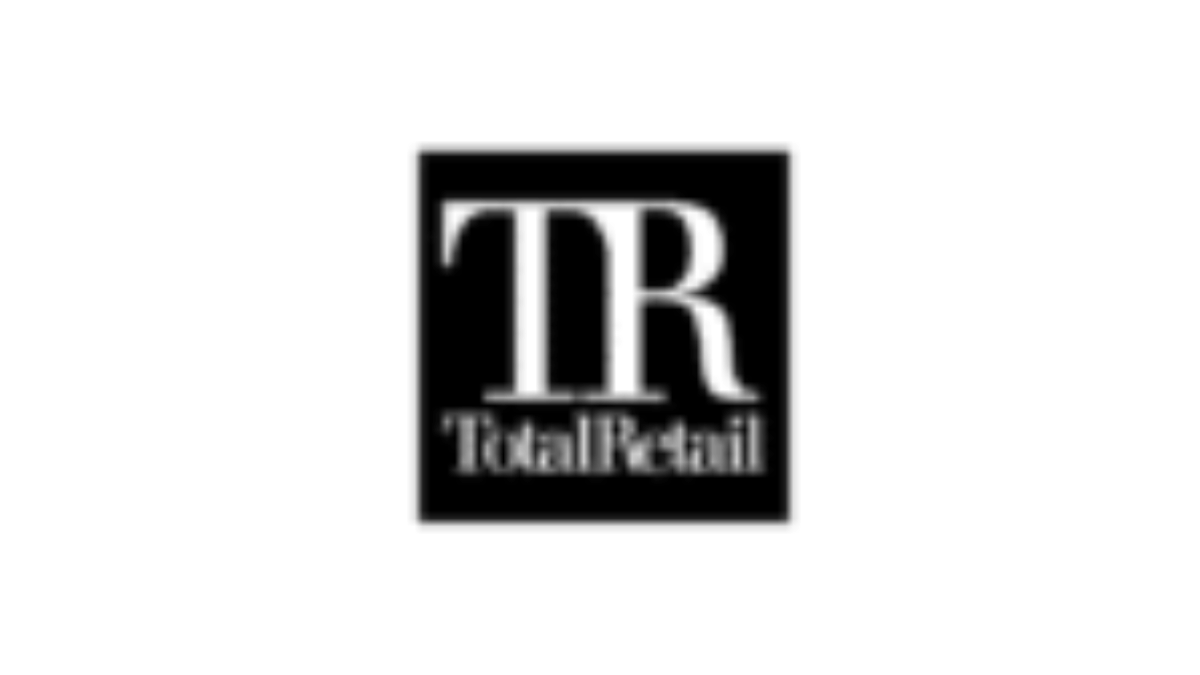 Logo with large white letters TR above the words Total Retail in smaller text, all set against a solid black square background.
