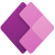 A logo with three overlapping rhombus shapes in shades of purple and pink, arranged to form a stylized geometric design on a light background, reflecting the dynamic and modern spirit of Power Platform.